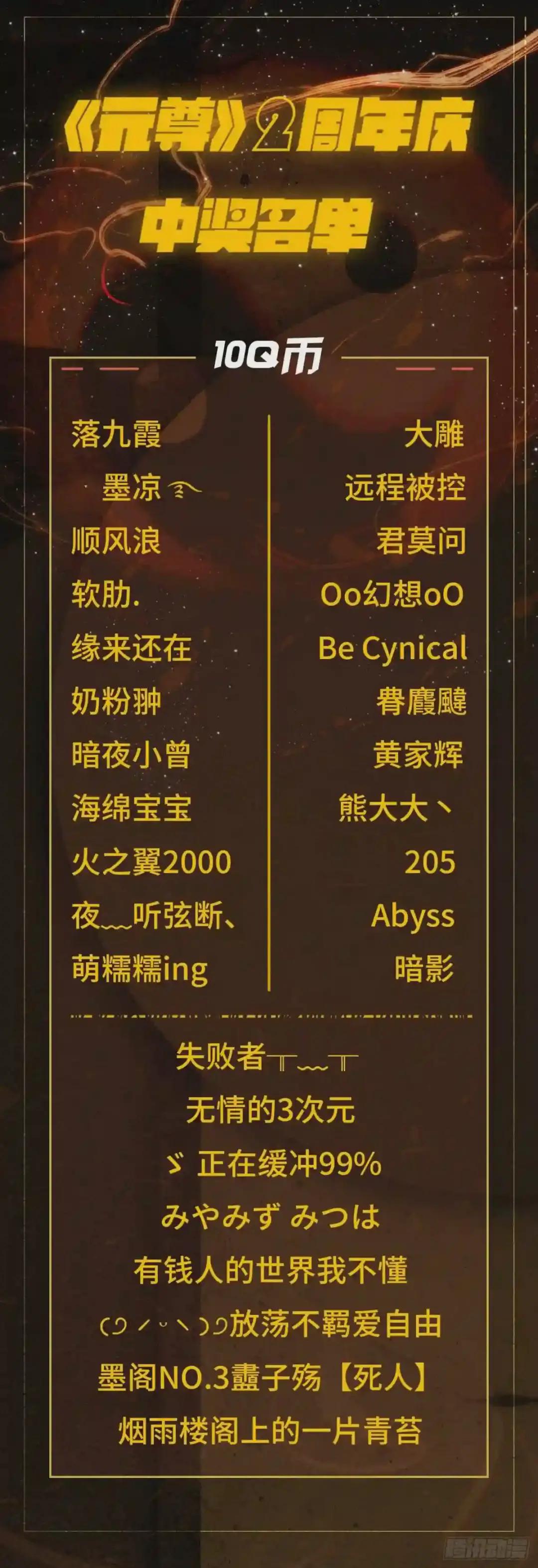 2周年庆中奖名单 第2页